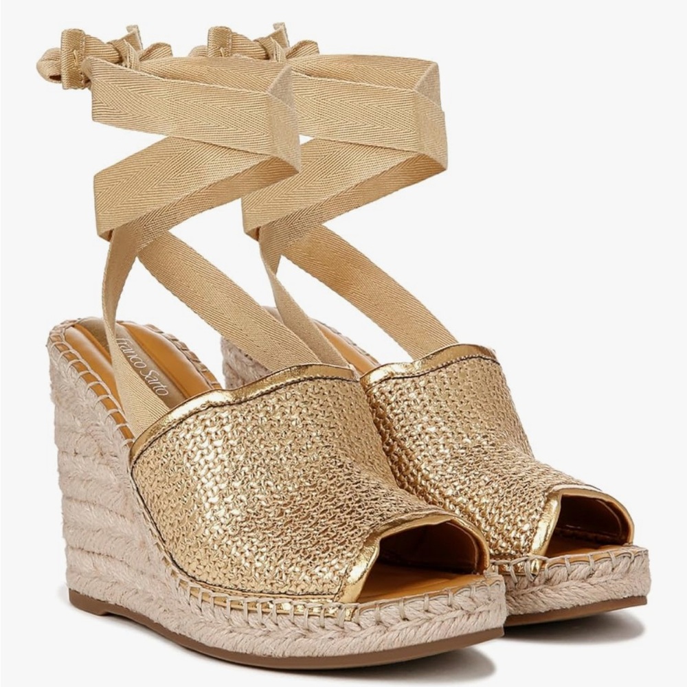 Franco Sarto women’s sierra lace up espadrille wedge sandal